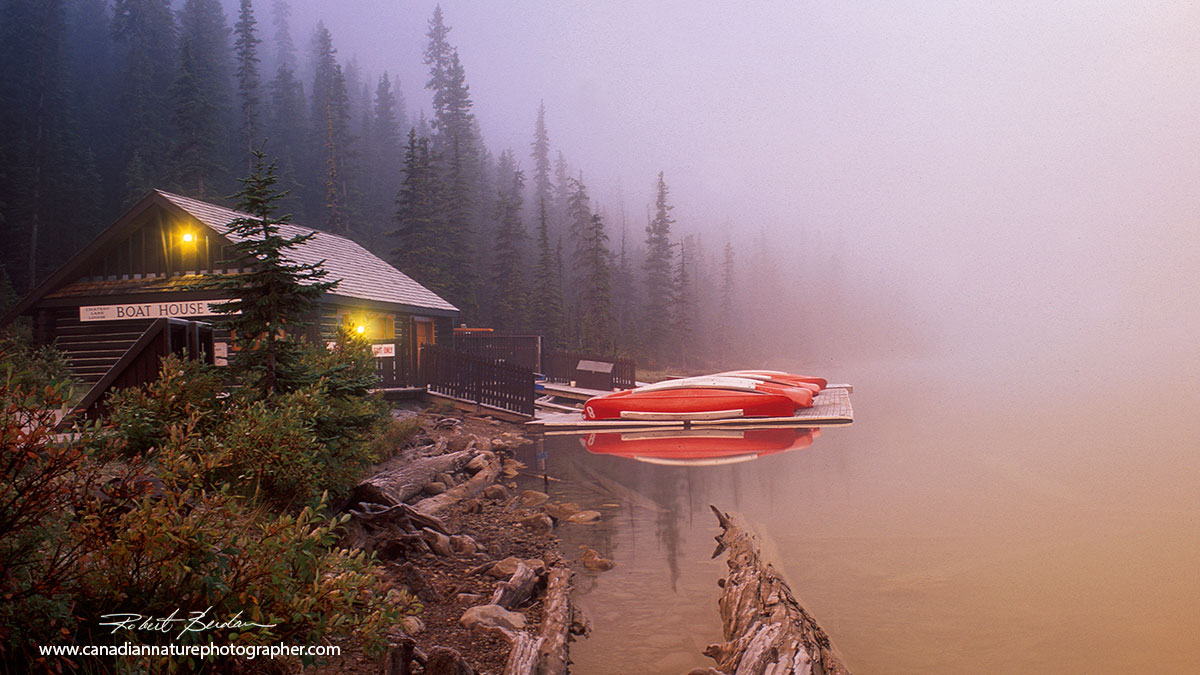 lake louise boat house by Robert Berdan ©