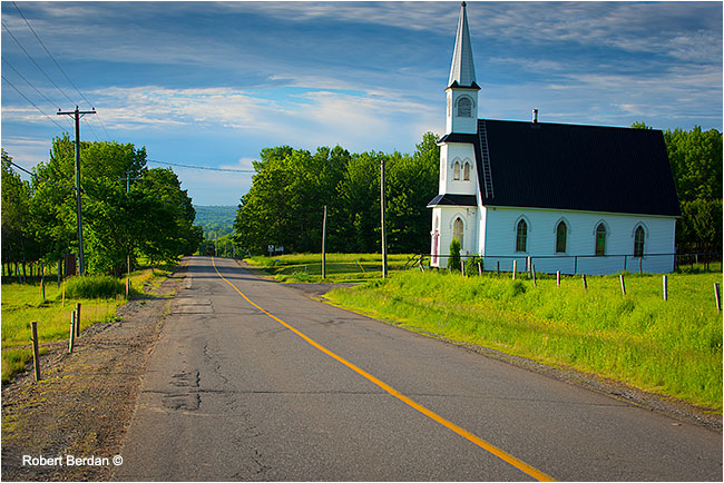 Highway 102 along the St. John River Valley New Bruinswick by Robert Berdan ©