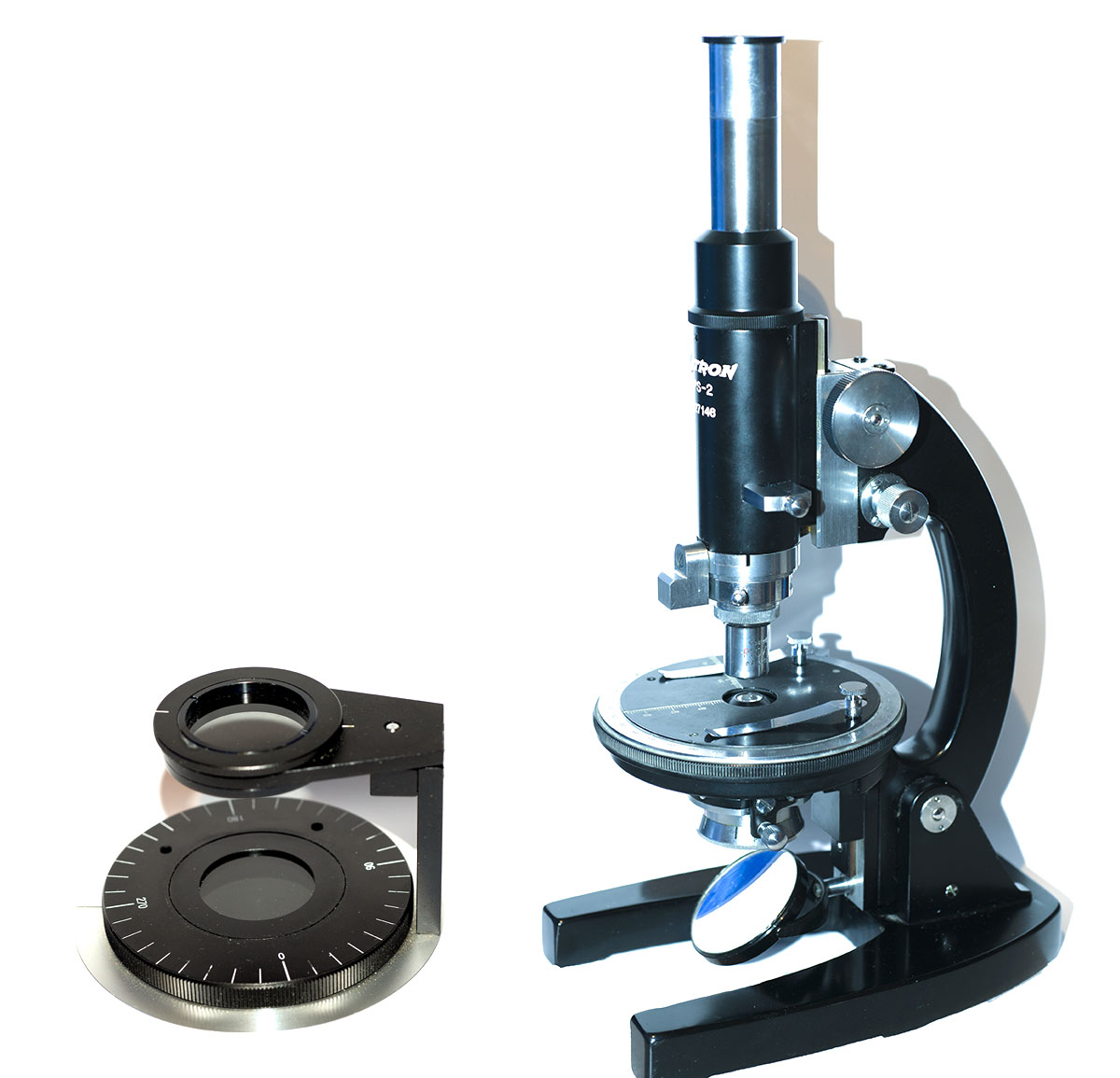 Motic SMZ161 stereomicroscope polarizing Kit and Unitroon Polarizing microscope Robert Berdan ©