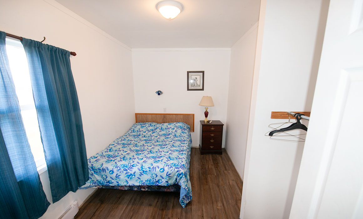 One of two bedrooms in Don's Place where we stayed outside Val Marie