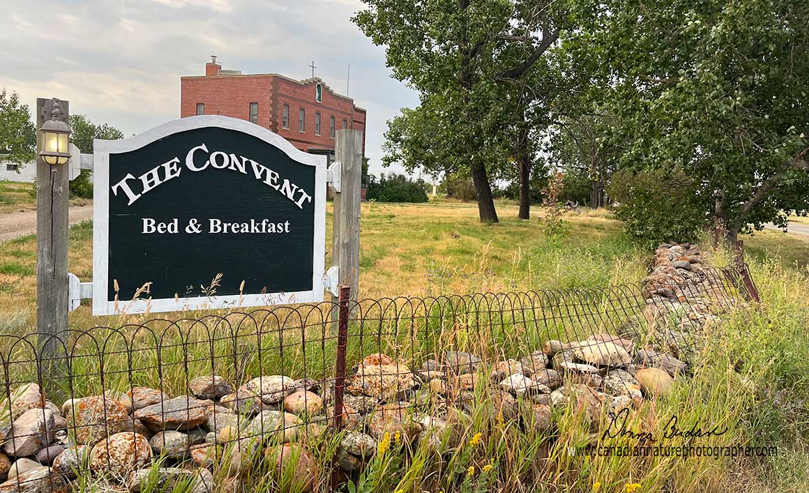 The Convent in Val Marie above offers single rooms in town by Donna Berdan ©