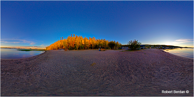 Prelude Lake Beach after sunset VR movie by Robert Berdan ©