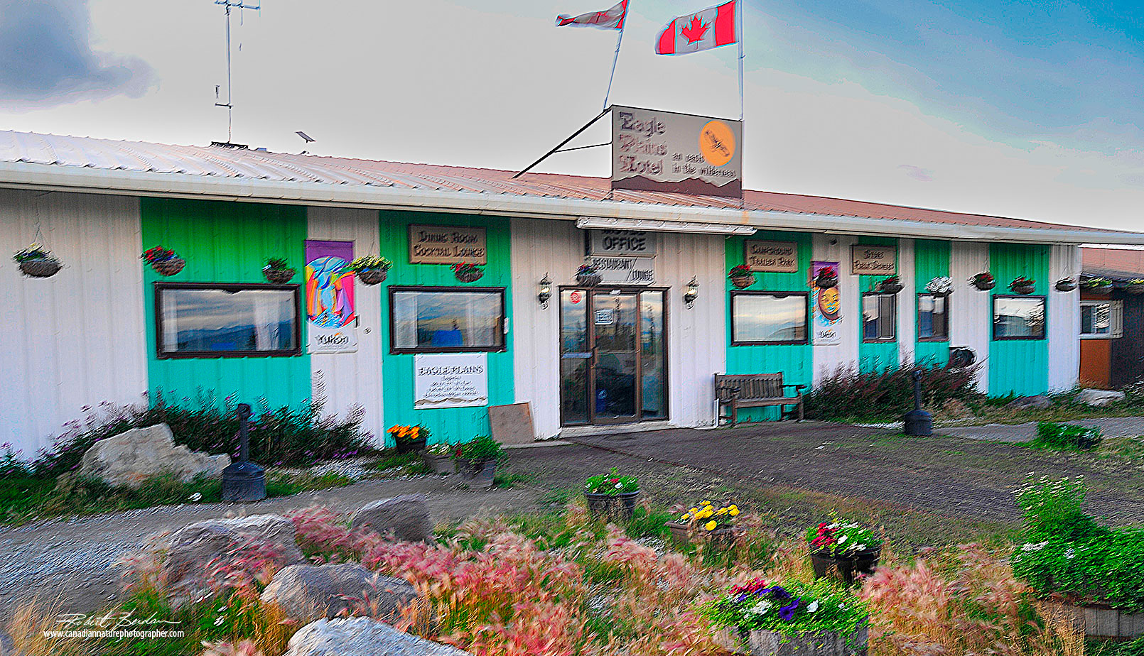 Eagle plains motel onm the Dempster Robert Berdan 