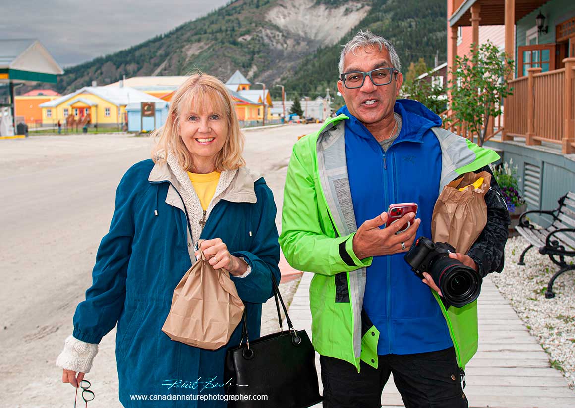 Donna Berdan and Kamal Varma in Dawson city by Robert Berdan 