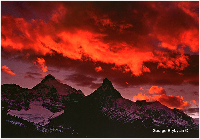 Glorious sky above Mt. Athabasca by George Brybycin ©