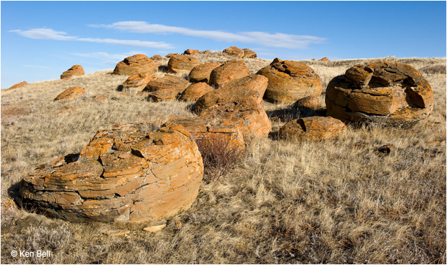 Red Rock Coulee concretions by Ken Bell ©