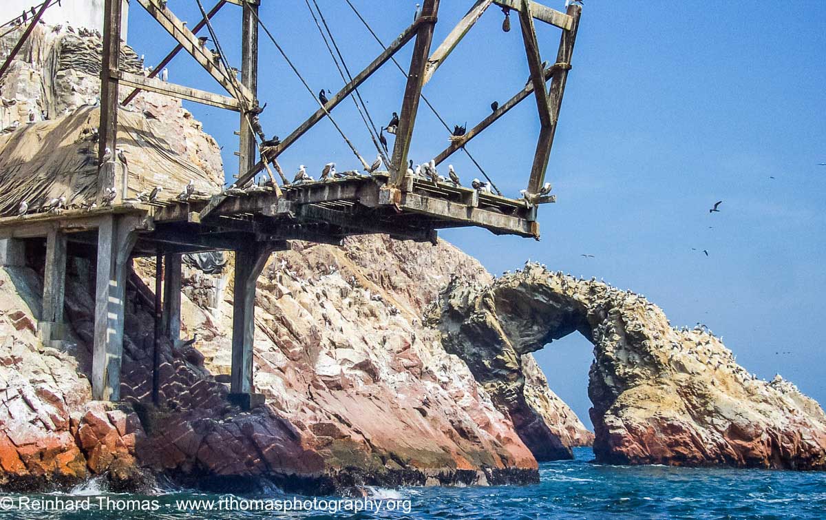Guano loading faciliy at Ballesas Islands. by Reinhard Thomas ©
