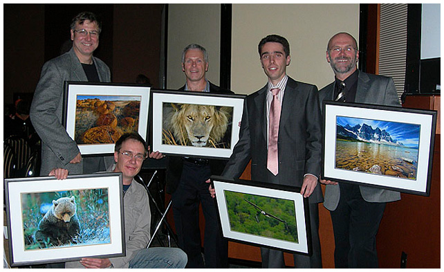 Photo contest winners with prints