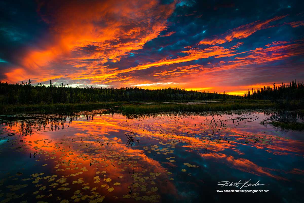 Sunset near Yellowknife by Robert Berdan ©