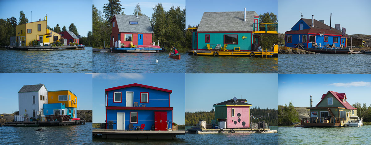 Boat houses Yellowknife Robert Berdan ©