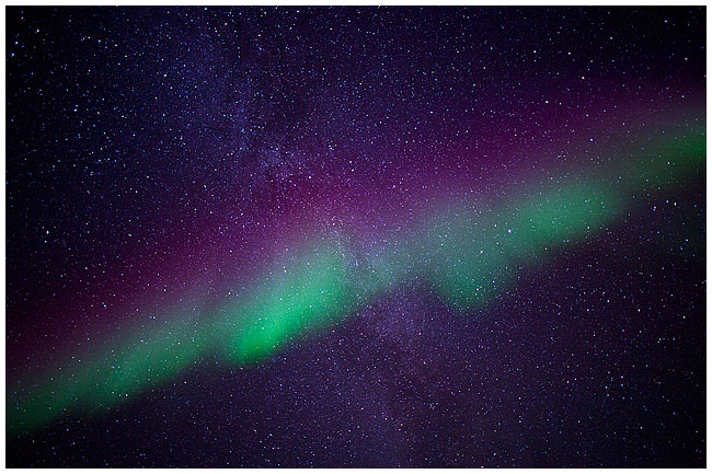 Aurora from below, High Level, Alberta by Robert Berdan ©