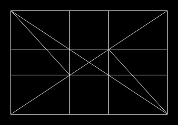 Diagram showing the Golden ratio by R. Berdan 