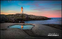 Peggy's Cove Light House Nova Scotia by Robert Berdan