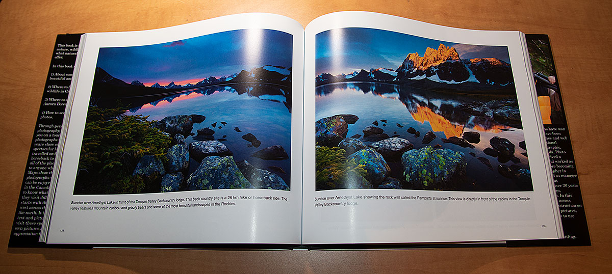 The Art of Canadian Nature Photography - hard cover book by Robert Berdan ©