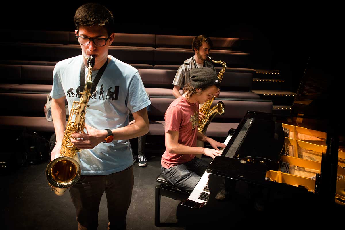 Jazz students by Robert Berdan 