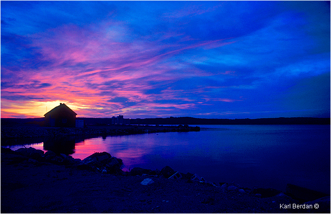 Midland Harbour at sunset by Karl Berdan ©