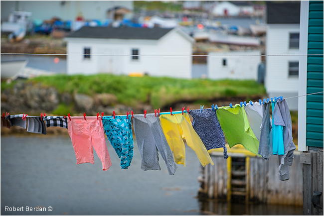 Clothes line Fogo, Newfoundland by Robert Berdan ©