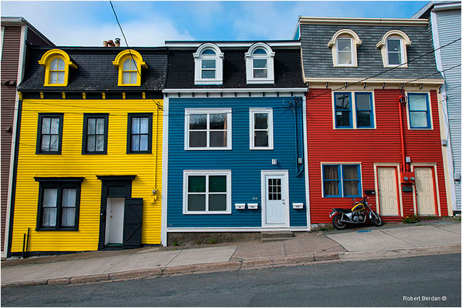 Colourful buildings in St. John's by Robert Berdan ©