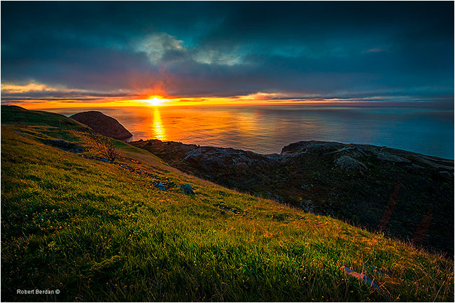 Sunrise from St. John's Newfoundland by Robert Berdan ©