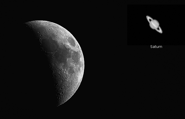 Moon and Saturn by Robert Berdan ©