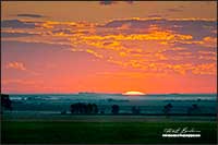 Sunrise over prairies by Robert Berdan
