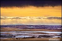 Foothills of the Rockies from north of Calgary by Robert Berdan