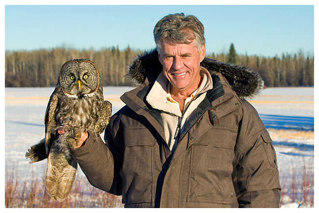 Dr. Wayne Lynch and Great Gray Owl
