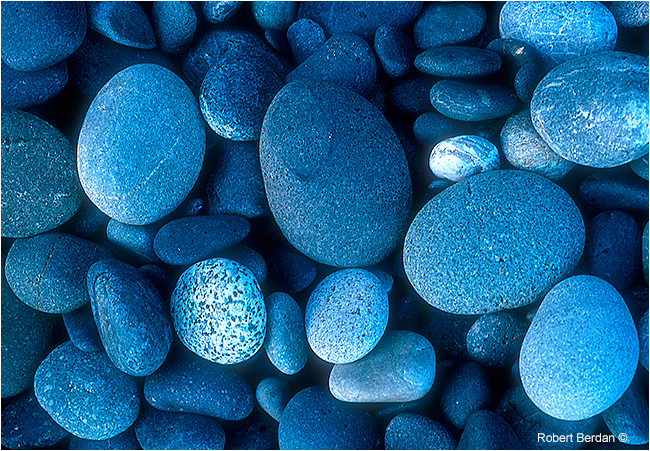 Abstract stones on beach by Robert Berdan ©